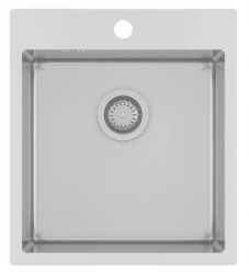 Ausmann Oder Blue inox chiuvetă 45x50cm montare la nivel și deasupra cu banc de robinet 1208957117