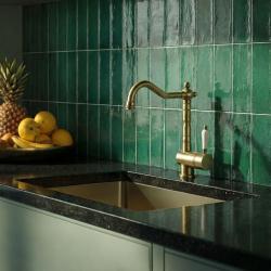 Edward robinet de cbucătărie nostalgic cu duză pivotantă Bronz clasic 1208957129