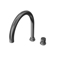 Waterevolution Flow Robinet de bucătărie cu 2 orificii Gun metal PVD T151GME