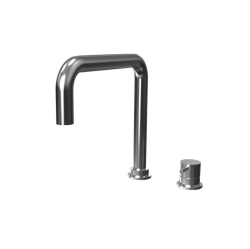 Waterevolution Flow Robinet de bucătărie cu 2 orificii gun metal PVD T151HGME