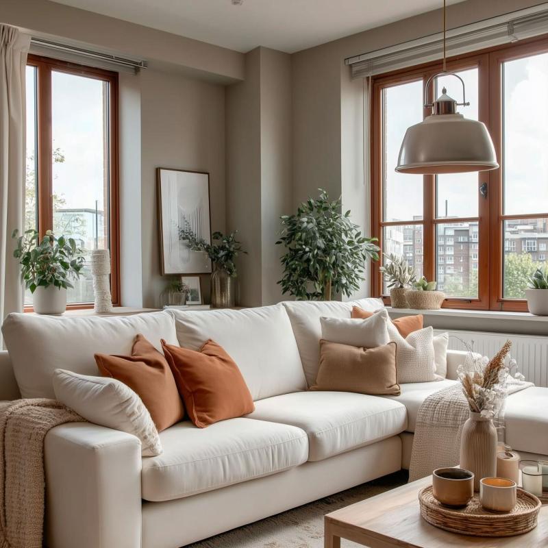 Lustra Zenit cu forma de cupolă metalică, bej, cu finisaj metalic 4871