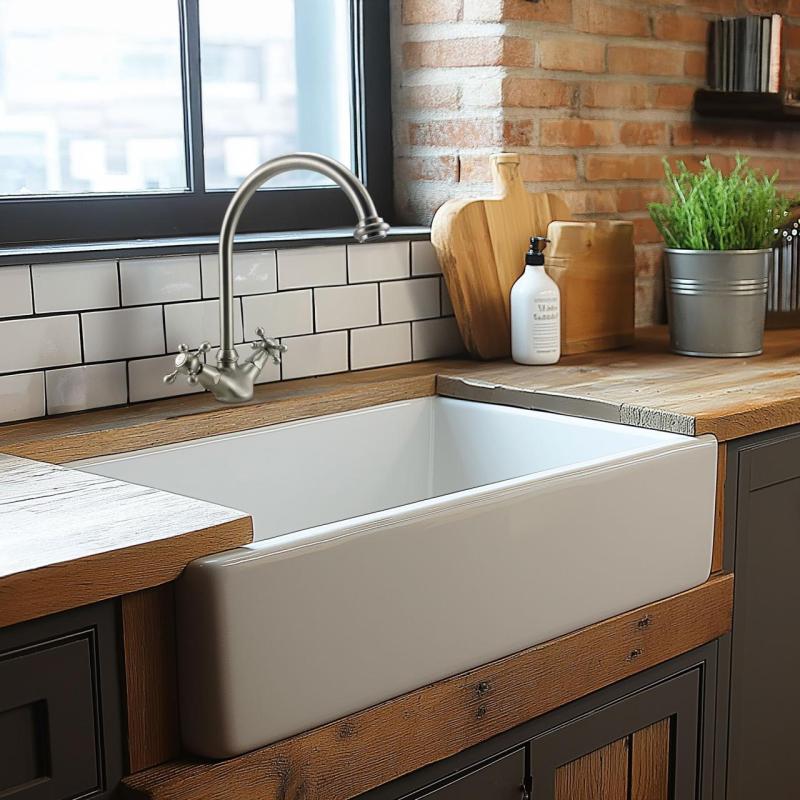 AquaTrimo Windsor robinet clasic pentru bucătărie nostalgic cu duză rotundă cromat 21WS7652CM