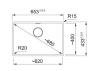 Franke Maris MRG 210 / 110-62 Onyx spoelbak 135.0667.659