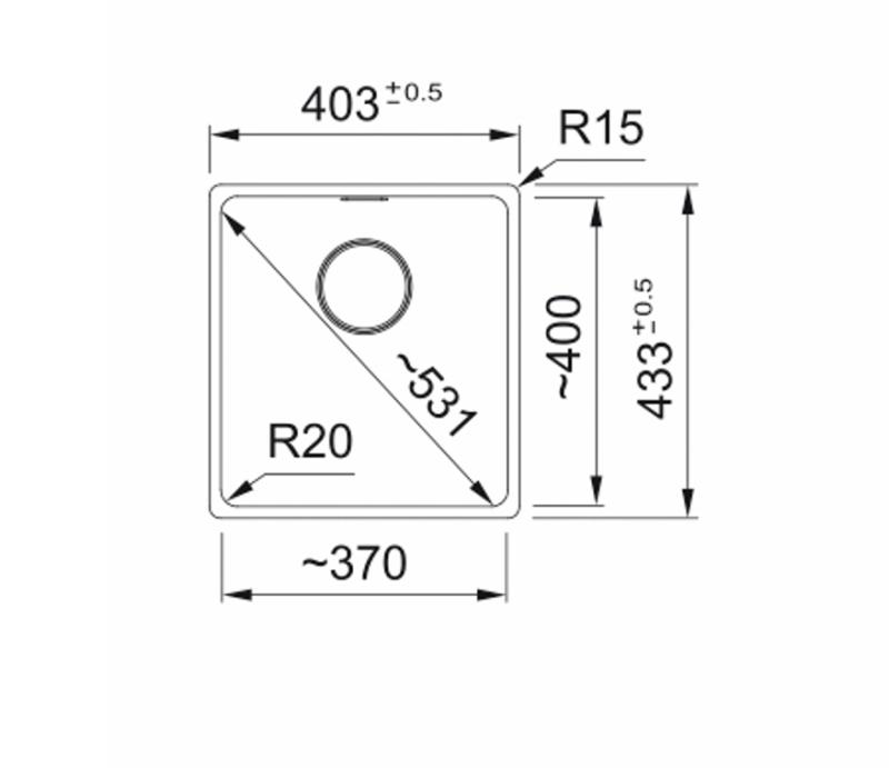Franke Maris MRG 210-37 Chiuveta din granit gri piatră montare la nivel
