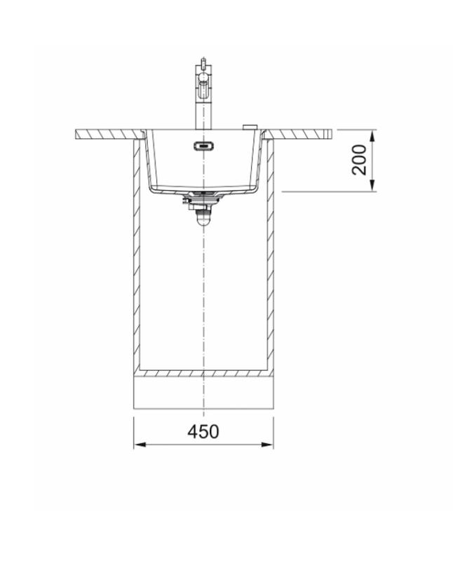 Franke Maris MRG 110-37 Fragranite mat negru chiuvetă submontată