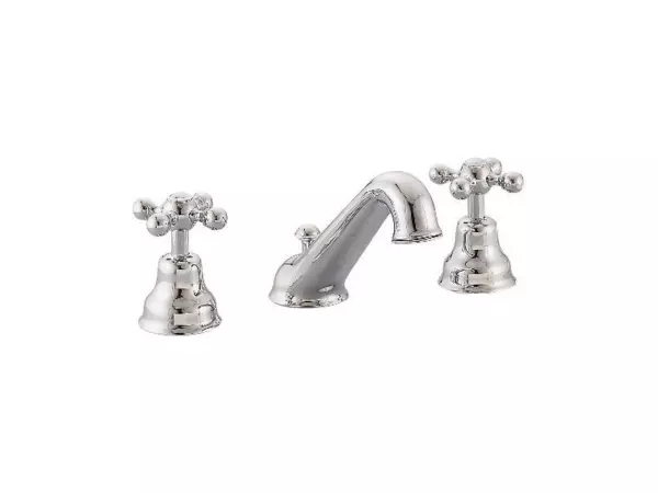 Cisal Arcana Ceramic 3-gats Robinet de lavabo Chrome/Or AC00102074.