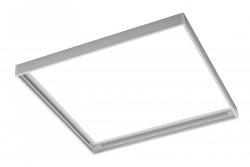 Cadru G-TECH pentru montarea la suprafață a panourilor LED de 45x45cm, fără șuruburi, alb 1208959231