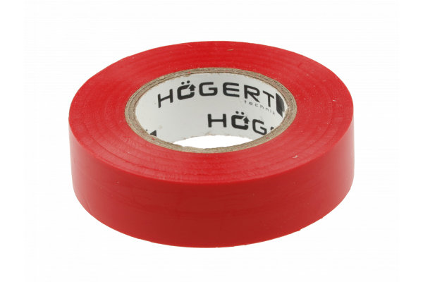 Hoegert Bandă de izolație 0,13 mm x 19 mm x 20 m roșie 1208959568