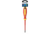 Insulated slotted screwdriver 4x100 mm, 1000 V, CrMo steel