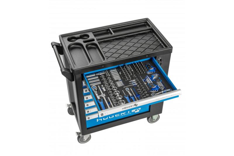 Hoegert Cabinet de scule cu 7 sertare și o ușă laterală cu accesorii, 544 bucăți. 1208962010