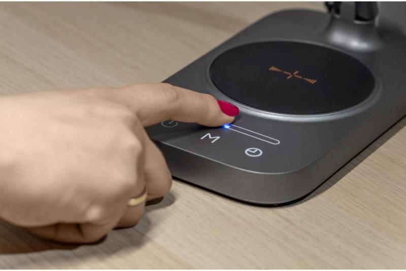 Decor Lampă de birou Bressi 8W 450lm AC220-240V 3-CCT Încărcare wireless USB PF>0 5 RA>80 Gri 1208962480