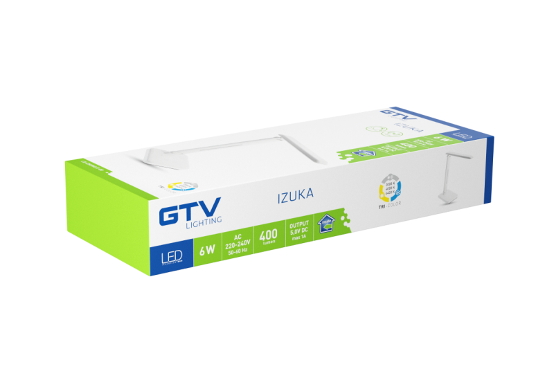 Decor Lampă de birou cu LED IZUKA 6W 400lm AC220-240V 50/60Hz încărcător inductiv CCT alb 1208962496