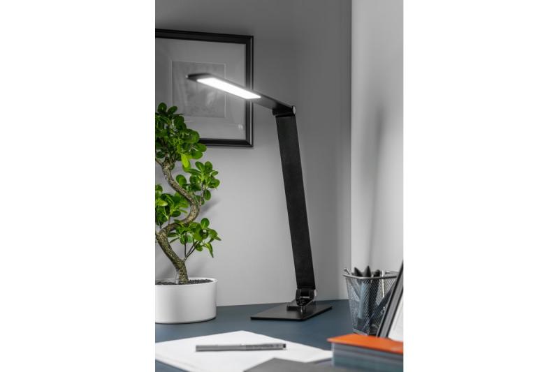 Decor Lampă de birou Loneos 12W 700lm AC220-240V 3-CCT 5 trepte de reglare a luminii RA>80 USB negru 1208962502