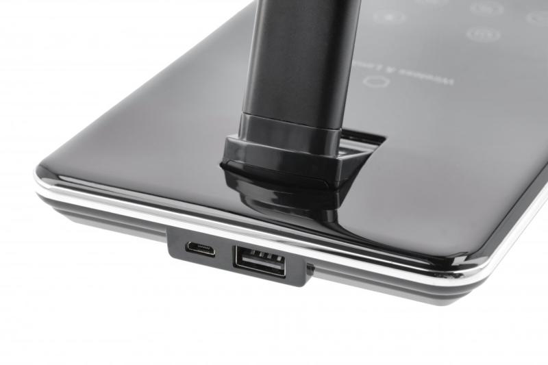 Decor Lampă de birou Tritton 6W 340lm AC220-240V 4-CCT Încărcare wireless USB PF>0 5 RA>80 negru 1208962518