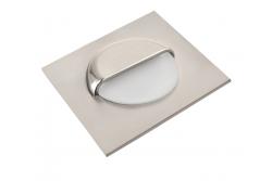 Decor Luminărie pentru scări cu LED ESCADA KB DC12V, formă pătrată, cu capac mat, 0,8W, 70lm, 4000K, cablu de inox de 150cm.