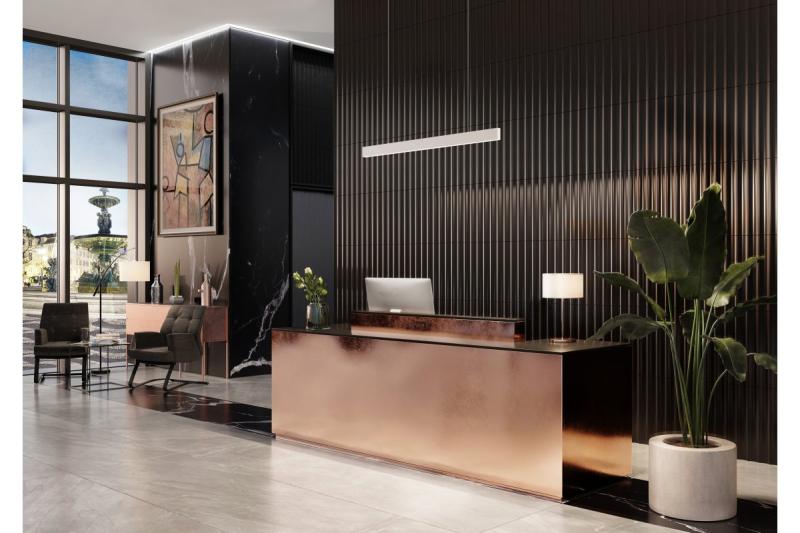 Decor Luminarul suspendat cu LED-uri LIVIA 40W 3600lm AC220-240V 50-60Hz 100° RA>80 IP20 AL/PC 4000K 120cm alb. 1208962914