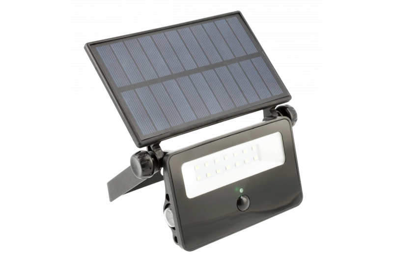 Proiector LED solar LUMOS, cu senzor de mișcare, 10W, 850lm, 6400K, IP65, 120°, panou solar, 3y 1208962938