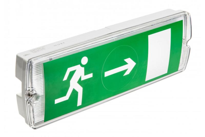 Corp de iluminat de urgență LED SAHER-1 LED DUO, 3W, 300lm, AC220-240V, 50-60Hz, IP65, 1h, 6400K 1208963122