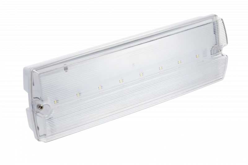 Corp de iluminat de urgență TERNO-1 LED, 3W, 250lm, AC220-240V, 50-60Hz, IP65, 1h, 6400K, dublă utilizare, buton TEST 1208963197
