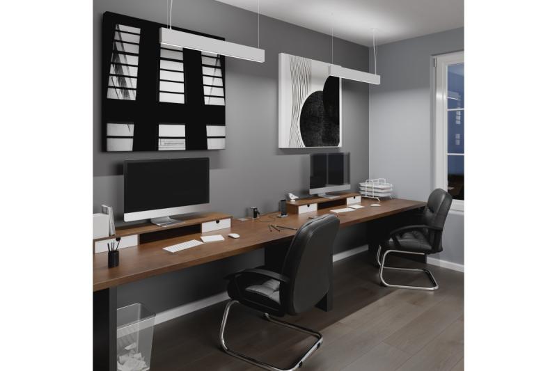 Decor Luminarul suspendat cu LED-uri VILANA 42W (30W+12W) 4000K RA>80 220-240VAC 48/120° UGR<19 120cm alb. 1208963236