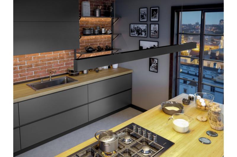 Decor Luminarul suspendat cu LED-uri VILANA 42W (30W+12W) 4000K RA>80 220-240VAC 48/120° UGR<19 120cm negru. 1208963237