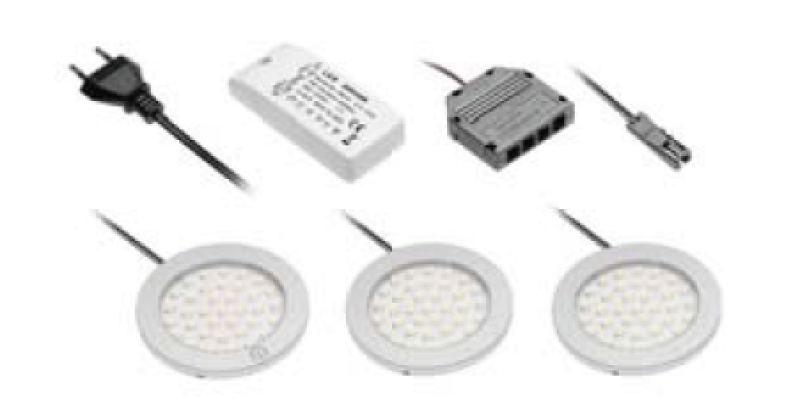 Decor cucina Set de iluminat pentru bucătărie cu 3 spoturi cu întrerupător iluminare alb cald 1208963267