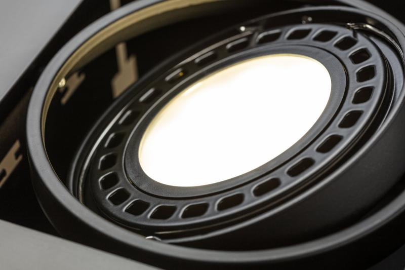 Decor Lustră de tavan PIREO montată încastrat, SINGLE, negru/negru. 1208963774