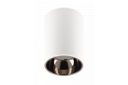 Decor Luminarul de tavan ARIES PC 73x105mm IP20 max 20W rotund alb/crom negru. 1208963820