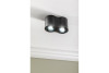 Ceiling fixture AVEIRO DUO, aluminium, 160x80x85mm, IP20, max 20W*2, round, black