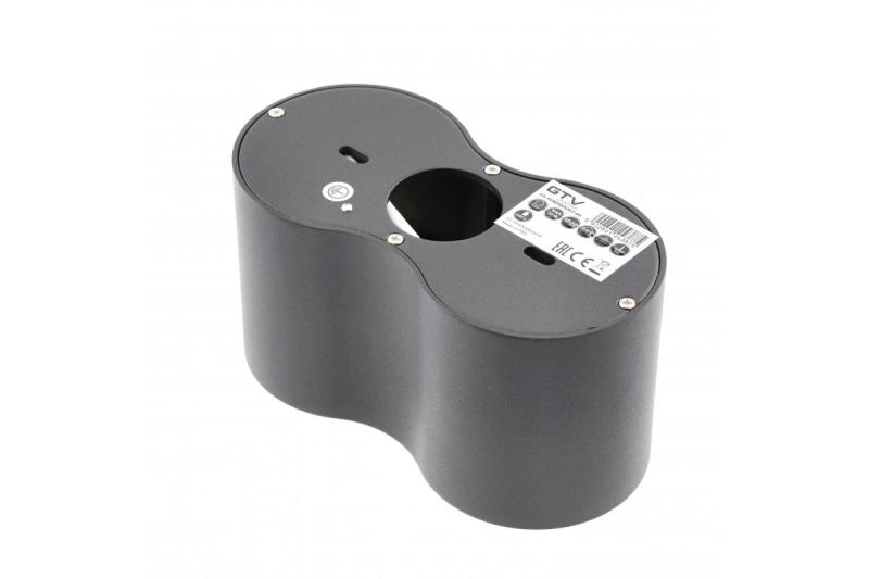 Decor Lustră de tavan AVEIRO DUO aluminiu 160x80x85mm IP20 max 20W*2 rotundă neagră 1208963826