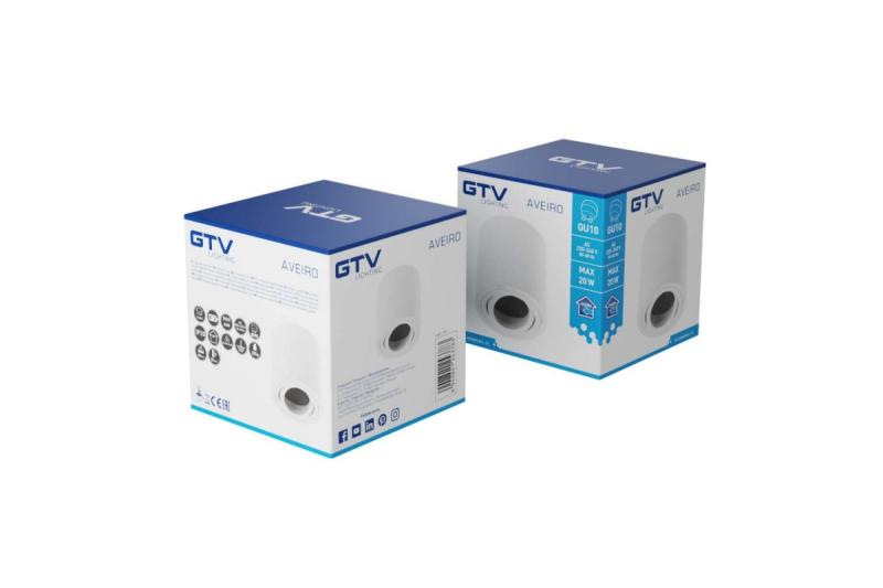 Decor Lustră de tavan AVEIRO din aluminiu 80x85mm IP20 max 20W rotundă albă 1208963831