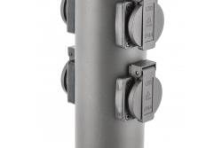 Decor Postul de grădină CORTA-P 36 IP54 AC220-240V 50-60Hz 4*Priză Schucko max.3500W post grafit 1208963859