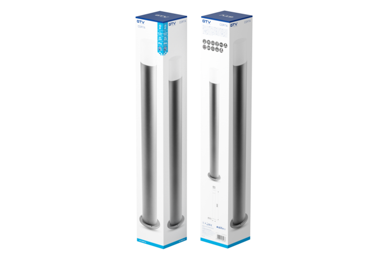 Decor Luminară de grădină CORTA-P 80 E27 MAX.25W IP44 AC220-240V 50-60Hz stâlp antracit 1208963863