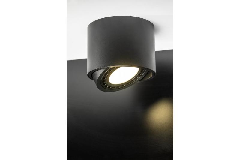 Decor Lampă de tavan ISUMI cu unghi reglabil, din aluminiu, 130x100 IP20 ES111 GU10, rotundă, neagră. 1208963894