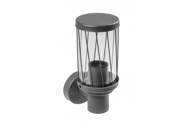 Decor Lampă de grădină KERTA-A E27 MAX.12W IP44 AC220-240V 50-60Hz, simplă, cu perete de culoare grafit 1208963906