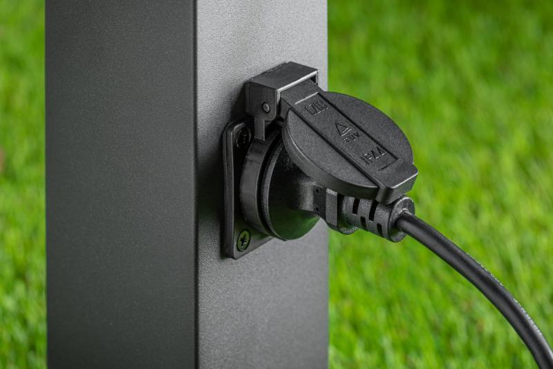 Decor Lampa de grădină LARGO-P 50 E27 MAX.15W IP44 AC220-240V 50-60Hz max. 2500W, suport de montare grafit 1208963919