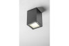 Ceiling luminaire LENTO, alum, 100x130, IP54, max 35W, square, graphite