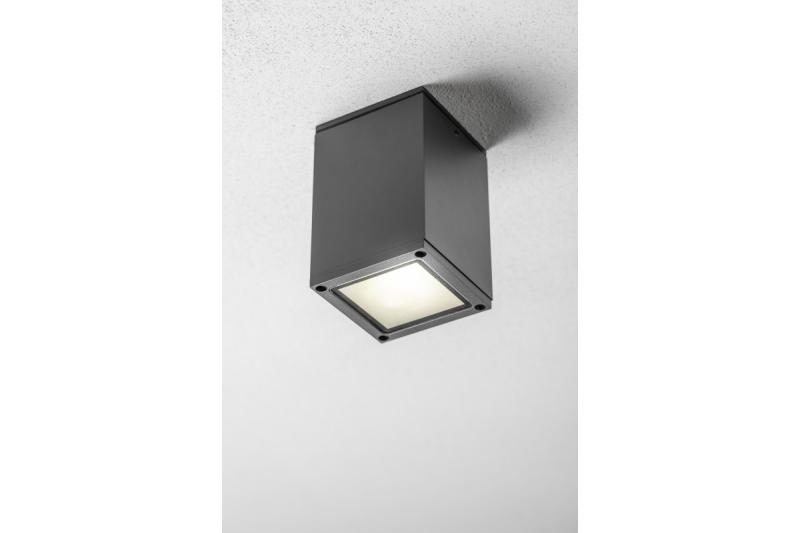 Decor Luminară de tavan LENTO alum 100x130 IP54 max 35W pătrată, culoare grafit. 1208963923