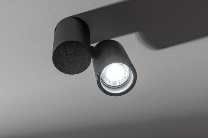 Decor Lustră de tavan LUPO din aluminiu 11.6x5.6x11.5 IP20 1*GU10 max. 50W rotundă neagră 1208963928