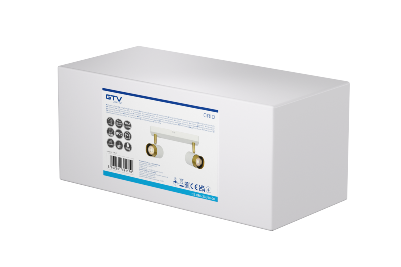 Decor Lustră de tavan ORIO din aluminiu 24.0x5.5x14.0 IP20 2*GU10 max. 50W rotundă albă 1208963964