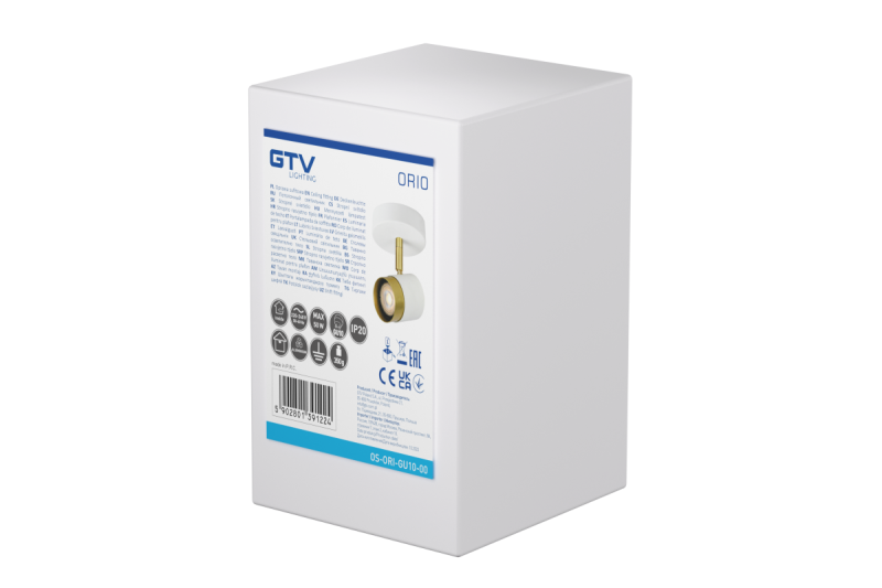 Decor Lustră de tavan ORIO din aluminiu 11.6x5.6x11.5 IP20 1*Gu10 max. 50W alb rotund 1208963968