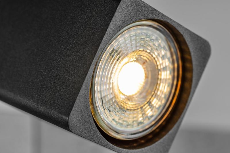 Decor Lustră de tavan RENO din aluminiu IP20 max. 20W*2 pătrată dublă, neagră. 1208963980