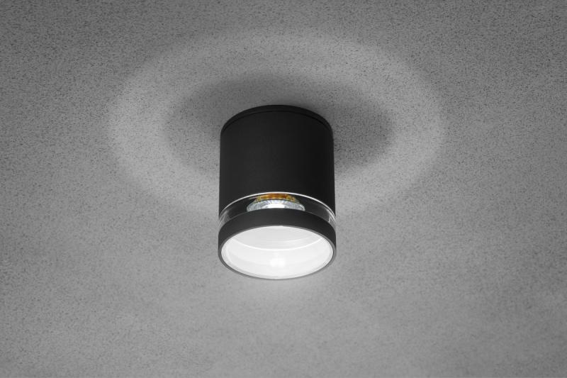 Decor Luminară de tavan RIVEN alum 102x120 IP54 MAX.35W rotundă grafit 1208963984