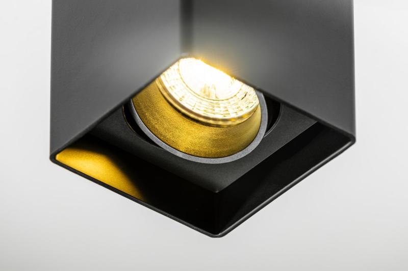 Decor Lustră de tavan RESTO PC 80x80x125mm IP20 max 20W pătrată, neagră. 1208963987