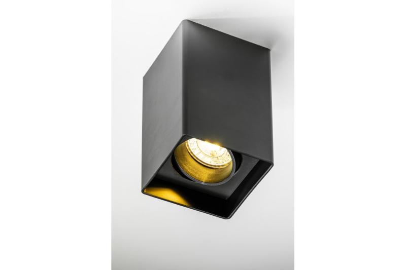 Decor Lustră de tavan RESTO PC 80x80x125mm IP20 max 20W pătrată, neagră. 1208963987