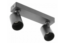 Decor Lustră de tavan SANTO din aluminiu IP20 max. 20W*2 dublă rotundă neagră. 1208963997