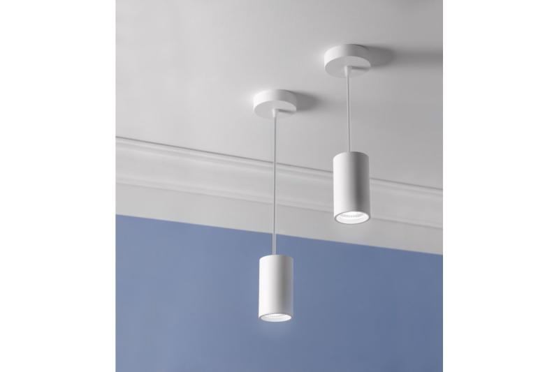 Decor Suprafață montată pe perete, lampă SENSA MINI din aluminiu 64X115 IP20, maxim 50W, carcasă albă rotundă. 1208964012