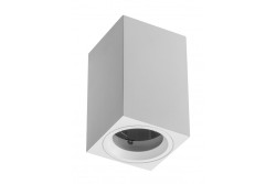 Decor Suprafață montată pe perete, lampă SENSA MINI din aluminiu 70x70x115 IP20, maxim 50W, carcasă pătrată albă. 1208964014