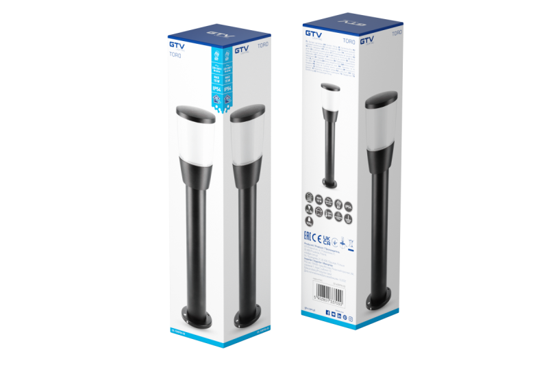 Decor Luminarul de grădină TORO-P 50 E27 MAX.15W IP54 AC220-240V 50-60Hz, stâlp negru. 1208964024