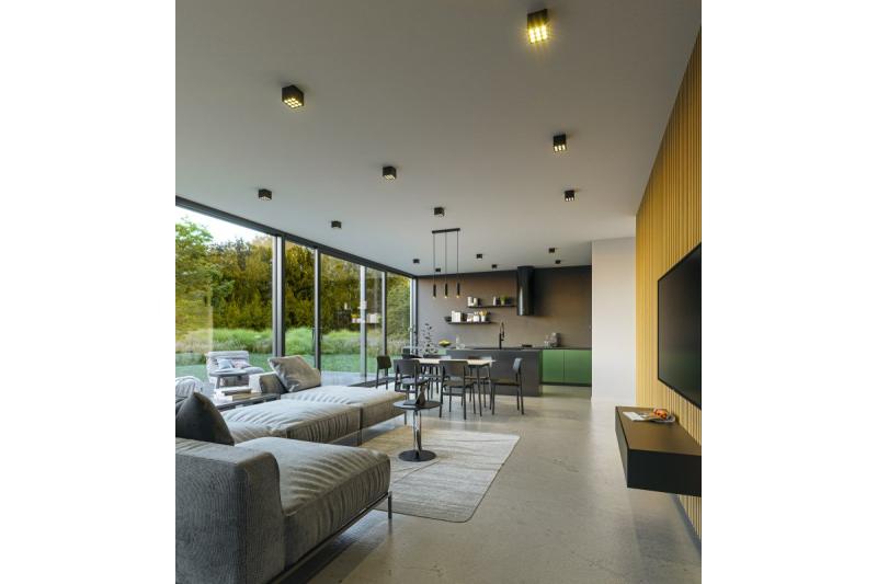 Decor Luminarul suspendat TRESOS II 3xGU10 din aluminiu IP20 max. 3x20W negru. 1208964030